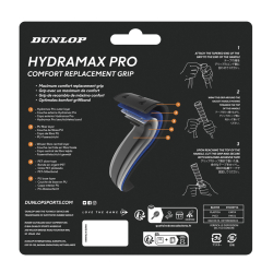 Squash omotávky DUNLOP Hydramax Pro PU grip - bílý